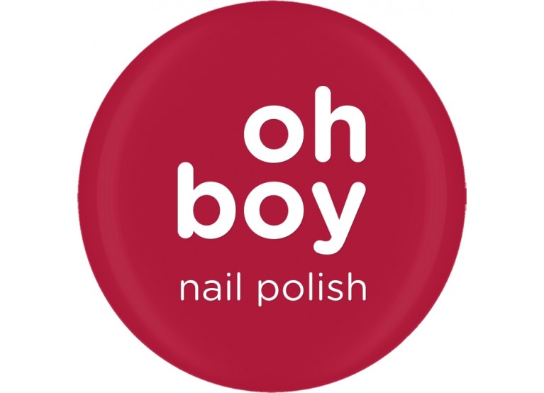 OH BOY NAIL POLISH Νο 311 MILKY DARK RED