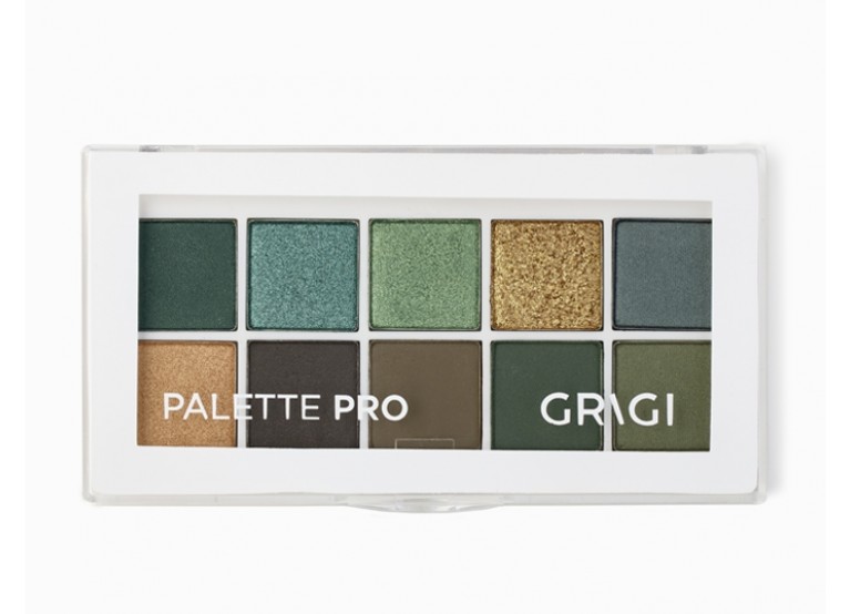 GRIGI PALETTE PRO 10 COLOURS No 04 THE GREEN PARADISE